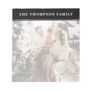 Bloc-note Photo de famille minimaliste