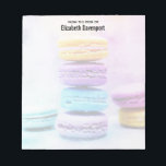 Bloc-note Photo de macarons colorés et délicieux<br><div class="desc">Un bloc-notes avec une délicieuse photo avec une pile de macarons colorés. Des couleurs vibrantes qui pop vraiment. Couche semi-transparente sur le dessus pour une écriture facile, </div>