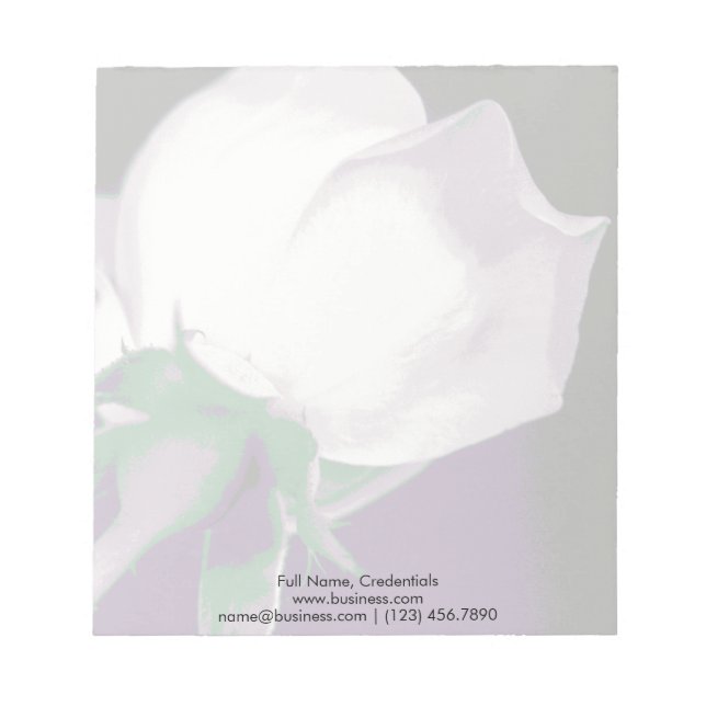 Bloc-note Photo de Rose Abstrait personnalisée, simple et él (Devant)