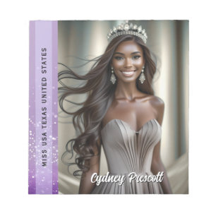 Bloc-note Photo de ruban de parade de diamant pourpre