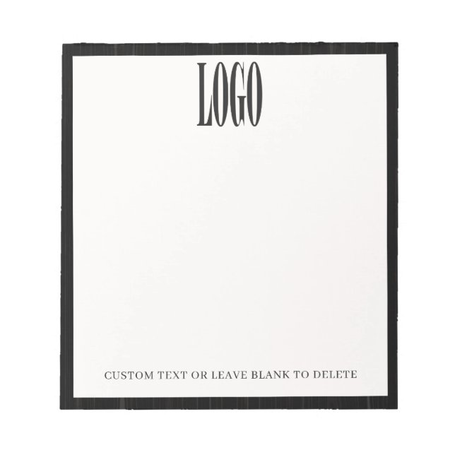 Bloc-note Photo Logo personnalisée Pic Bois Bureau d'affaire (Devant)