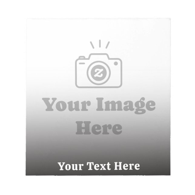 Bloc-note Photo préféré personnalisé avec texte (Devant)
