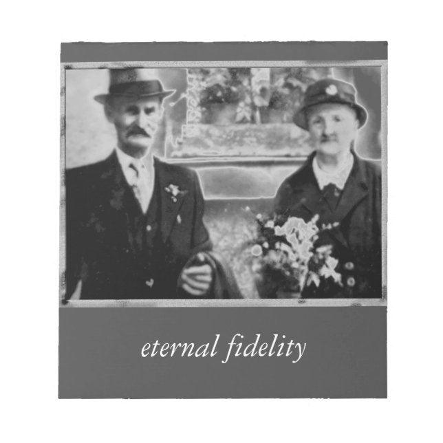 Bloc-note Photo vintage avec les grands-parents (Devant)