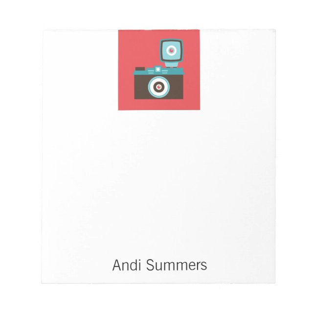 Bloc-note Photographe Diana Lomo coloré amusant (Devant)