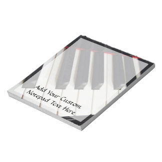 Bloc-note Photographie des touches de piano