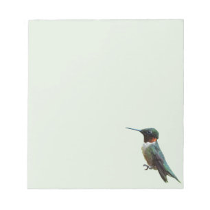 Bloc-note Photographie d'oiseau de colibri à gorge rubis