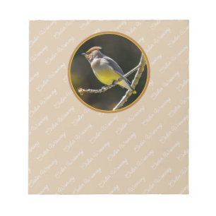 Bloc-note Photographie originale d'oiseau sauvage de Jaseur
