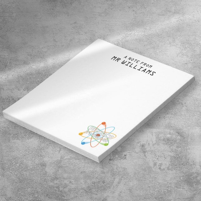 Bloc-note PHYSIQUE. C'EST LA Science DU DROIT Personnalisée (PHYSICS IT'S THE LAW Science Personalized Notepad)
