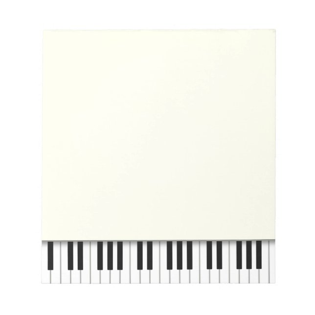 Bloc-note Piano Keyboard Fun Ivory 5.5x6 (Devant)