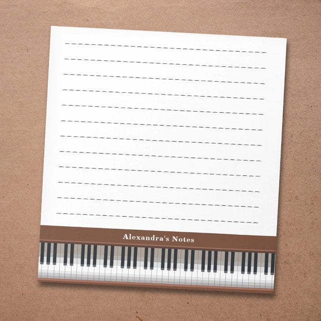 Bloc-note Piano Keys (Piano Keys Notepad)