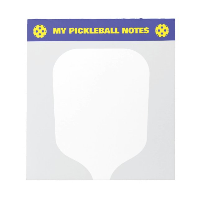Bloc-note Pickleball score notepads for player and coach (Devant)