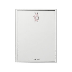 Bloc-note Pieds de ballerine sur pointe #1 rose clair