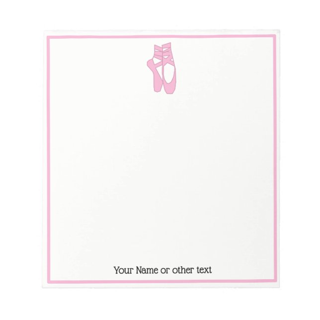Bloc-note Pieds de Ballerine sur Pointe DIY Couleur #2 Silho (Devant)
