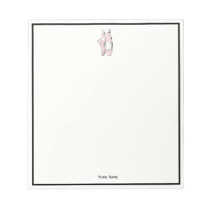 Bloc-note Pieds de ballerine sur pointes #1 rose clair