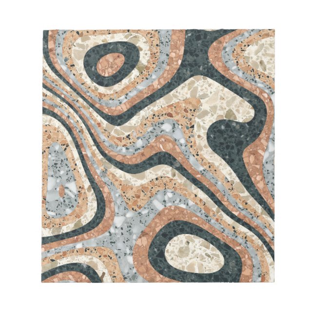 Bloc-note Pierres Naturelles de Quartz Abstrait Vintage (Devant)