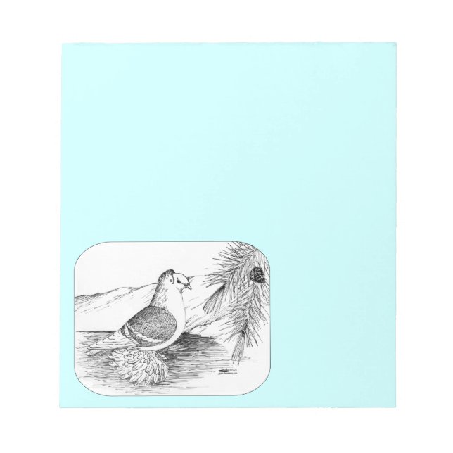 Bloc-note Pigeon Bouclier Saxon 1973 (Devant)