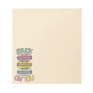 Bloc-note Pile de macarons kawaii mignons