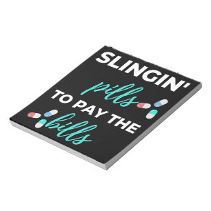 Bloc-note Pills de slingin pour payer les factures