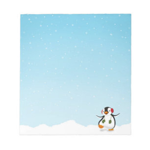 Bloc-note Pingouin d'hiver mignon