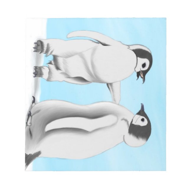 Bloc-note Pingouins douillets cool (Devant)