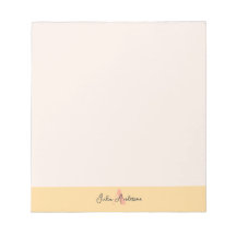 Pink and Yellow Monogram Notepad