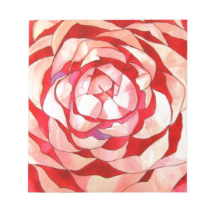 Bloc-note Pink Camellia abstract art painting original