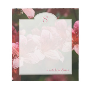 Bloc-note Pink Dogwood Floral Photopad personnalisé