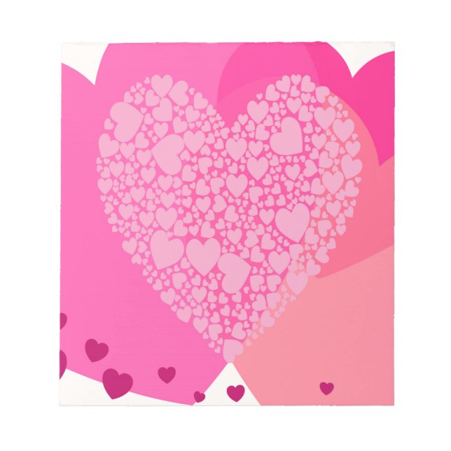 Bloc-note Pink Hearts (Devant)