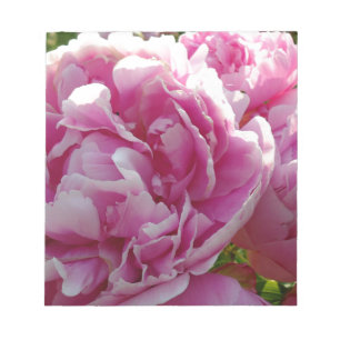 Bloc-note Pink Peony photo cottage ferme jardin fleuri