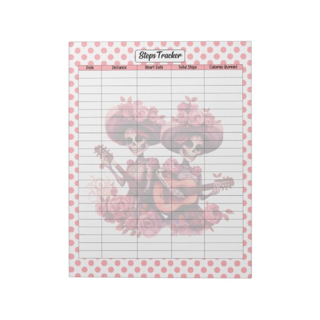 Bloc-note Pink Sugar Sketch Steps Tracker (Tourné)