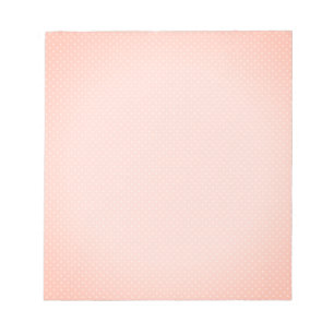 Bloc-note pink  White Polka Dot Simple Retro