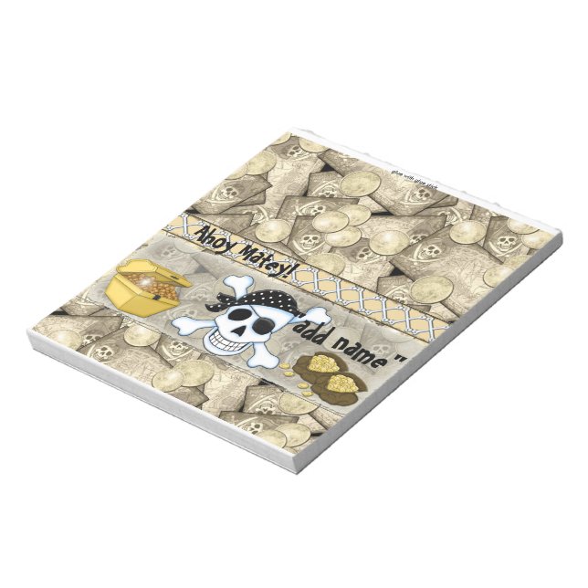 Bloc-note Pirate Birthday Candy Bar Wrapper Party Favoriser (Tourné)