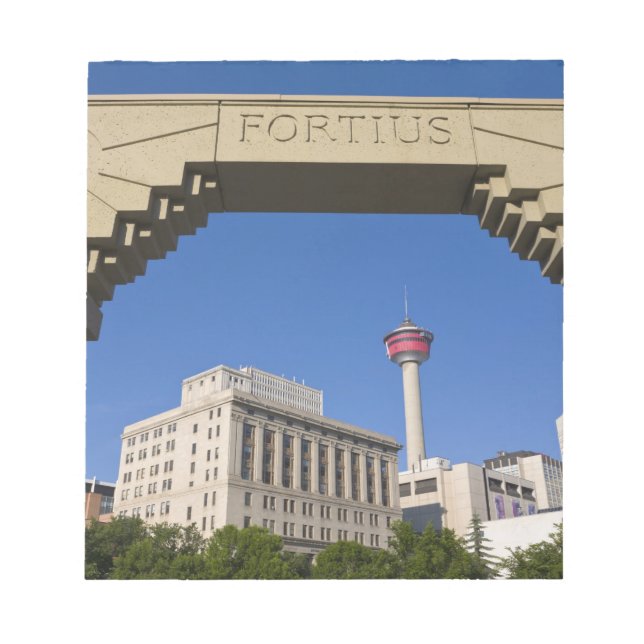 Bloc-note Place olympique et tour de Calgary, Alberta, Canad (Devant)