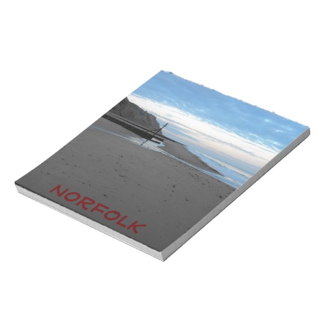 Bloc-note Plage à Mundesley, Norfolk (Tourné)