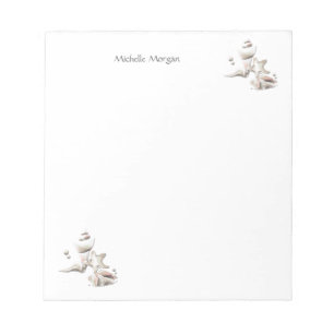 Bloc-note Plage Ocean Seashells personnalisée