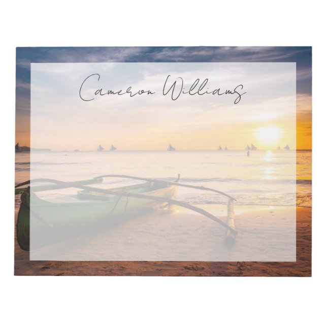 Bloc-note Plages tropicales | Boracay's White Beach (Devant)
