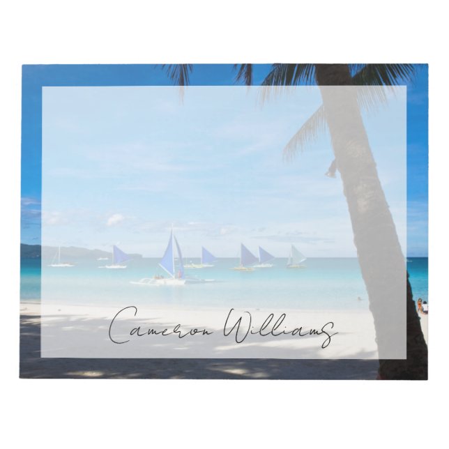 Bloc-note Plages tropicales | White Beach Boracay Philippine (Devant)
