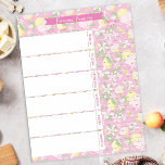 Bloc-note Plan de repas & Liste d'achats Citron Pink<br><div class="desc">Pink Lemonade Lemon planificateur de repas et liste d'achat pour une semaine organisée devant toute famille. Ce modèle de planificateur de repas pourrait être customisé en modifiant le libellé à votre guise. Vous pouvez le modifier pour les événements et la planification ou pour plus de créneaux selon les besoins. Faites...</div>