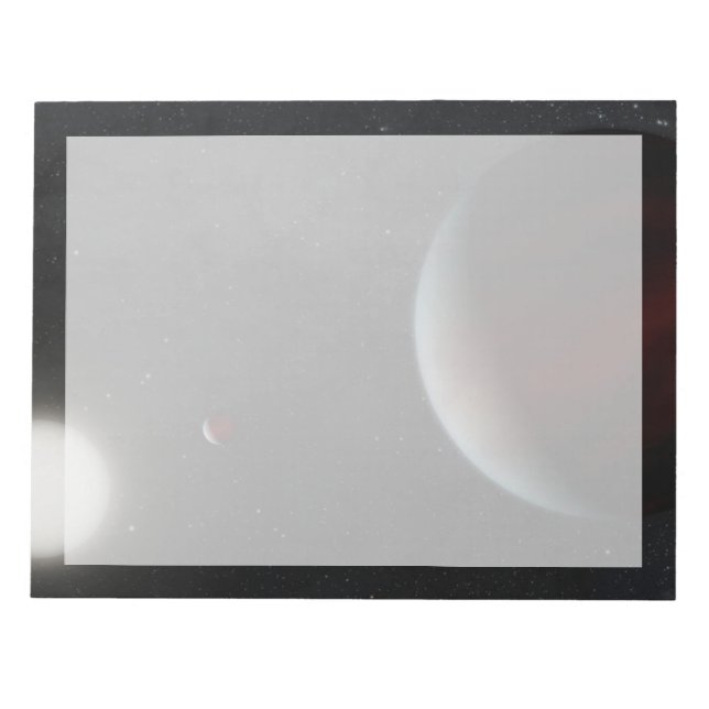 Bloc-note Planètes Orbitant L'Étoile Solaire Epic 249731291 (Devant)