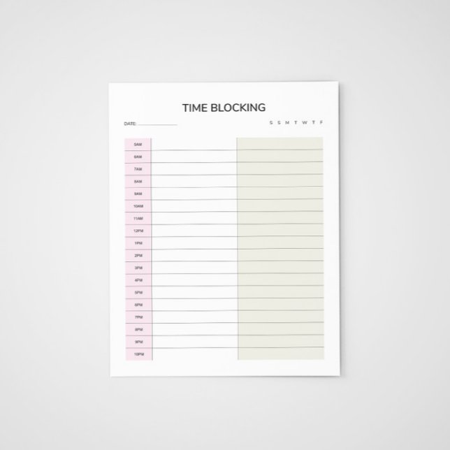 Bloc-note Planificateur de blocage de temps  (Créateur téléchargé)