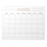 Calendrier mensuel Fleurs avec feuillets détachables 13 x 23 cm