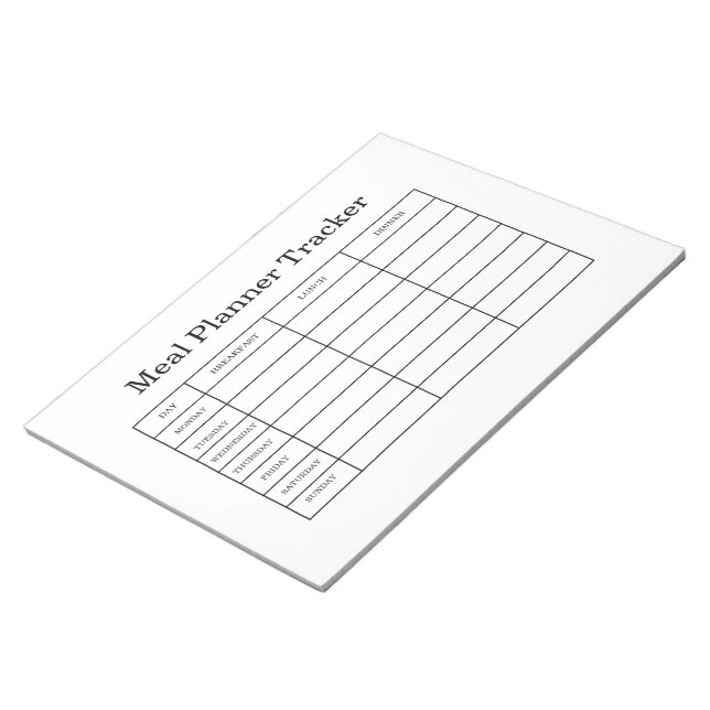 Bloc-note planificateur de repas (Incliné)
