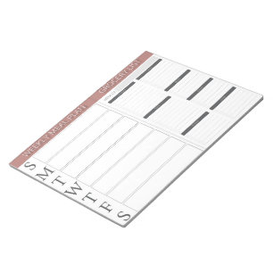 Bloc-note Planificateur de repas et liste d'épicerie hebdoma