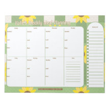Planificateur de repas hebdomadaire personnalisabl