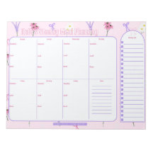 Planificateur de repas hebdomadaire personnalisabl