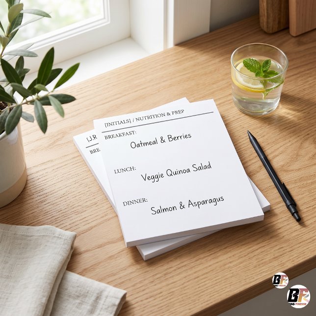 Bloc-note Planificateur de repas quotidiens et nutrition per (#ForYou)
