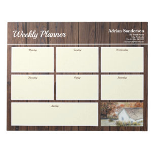 Bloc-note Planificateur hebdomadaire Buttermere Village Angl