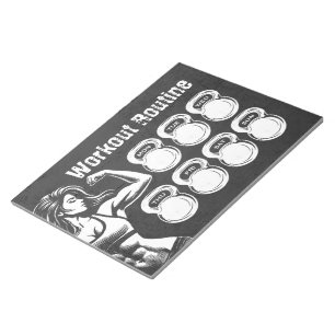 Bloc-note Planificateur Hebdomadaire de Routine de Workout C