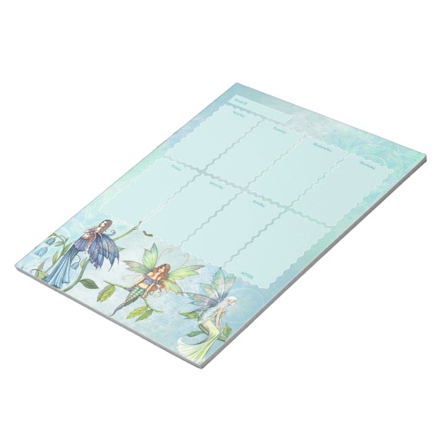 Bloc-note Planificateur hebdomadaire des fées des fleurs de  (Incliné)
