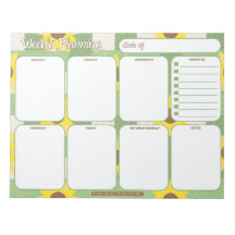 Planificateur hebdomadaire | Motif Plaid